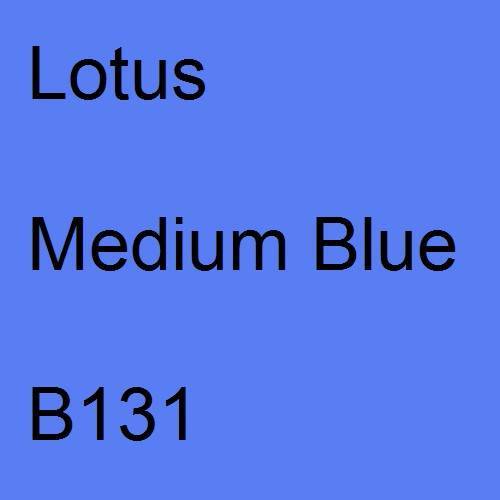 Lotus, Medium Blue, B131.